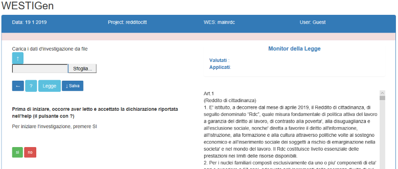 Interfaccia WES